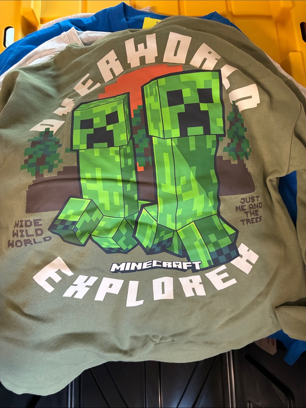 Minecraft Kids' Green Explore Sweatshirt